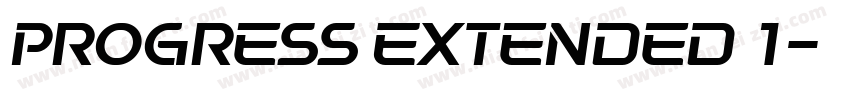 Progress Extended 1字体转换